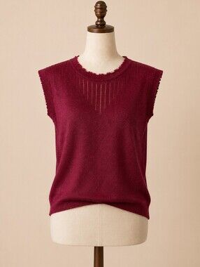 NAF NAF Metallic Knit Sleeveless Top | Size Small ✨💖